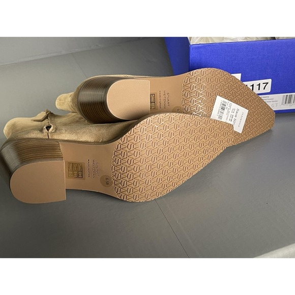Stuart Weitzman Tate Bootie Shoes Womens Size 6.5 Camel Suede Ankle Boots - Picture 5 of 9